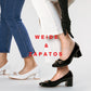 Zapatillas Mujer de Tacón Punta cuadrada con Cuero Moda Weide