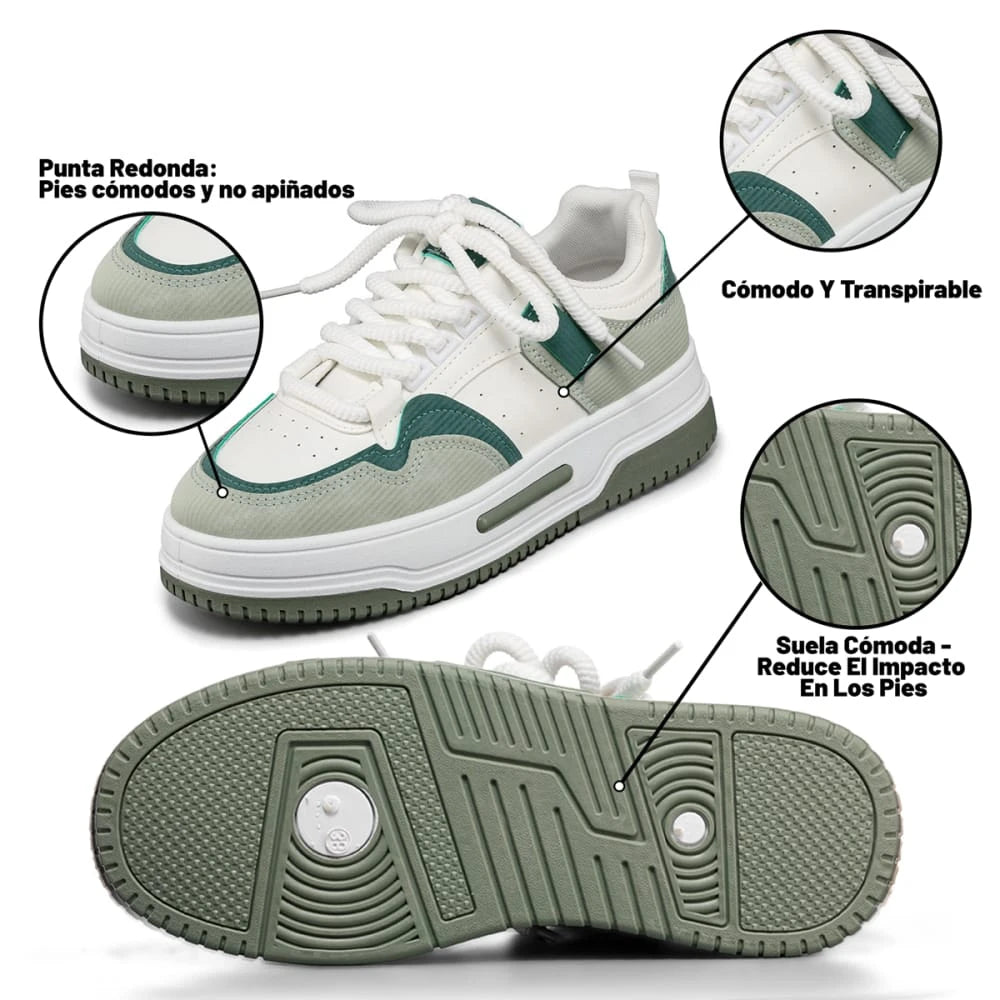 Tenis Plataforma Mujer Weide MXLT205