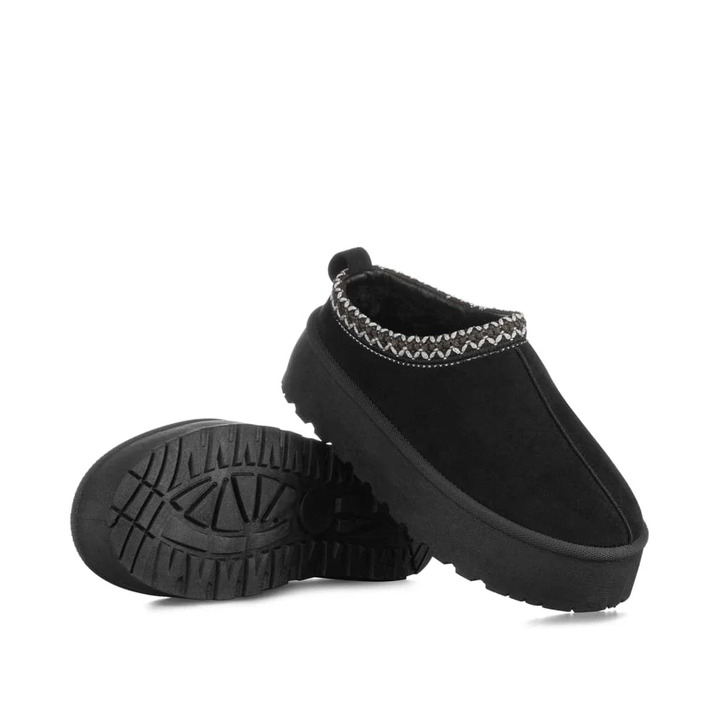 Botas de nieve mujer Weide MXGLT617 en color caqui con forro de gamuza y suela antideslizante de PVC