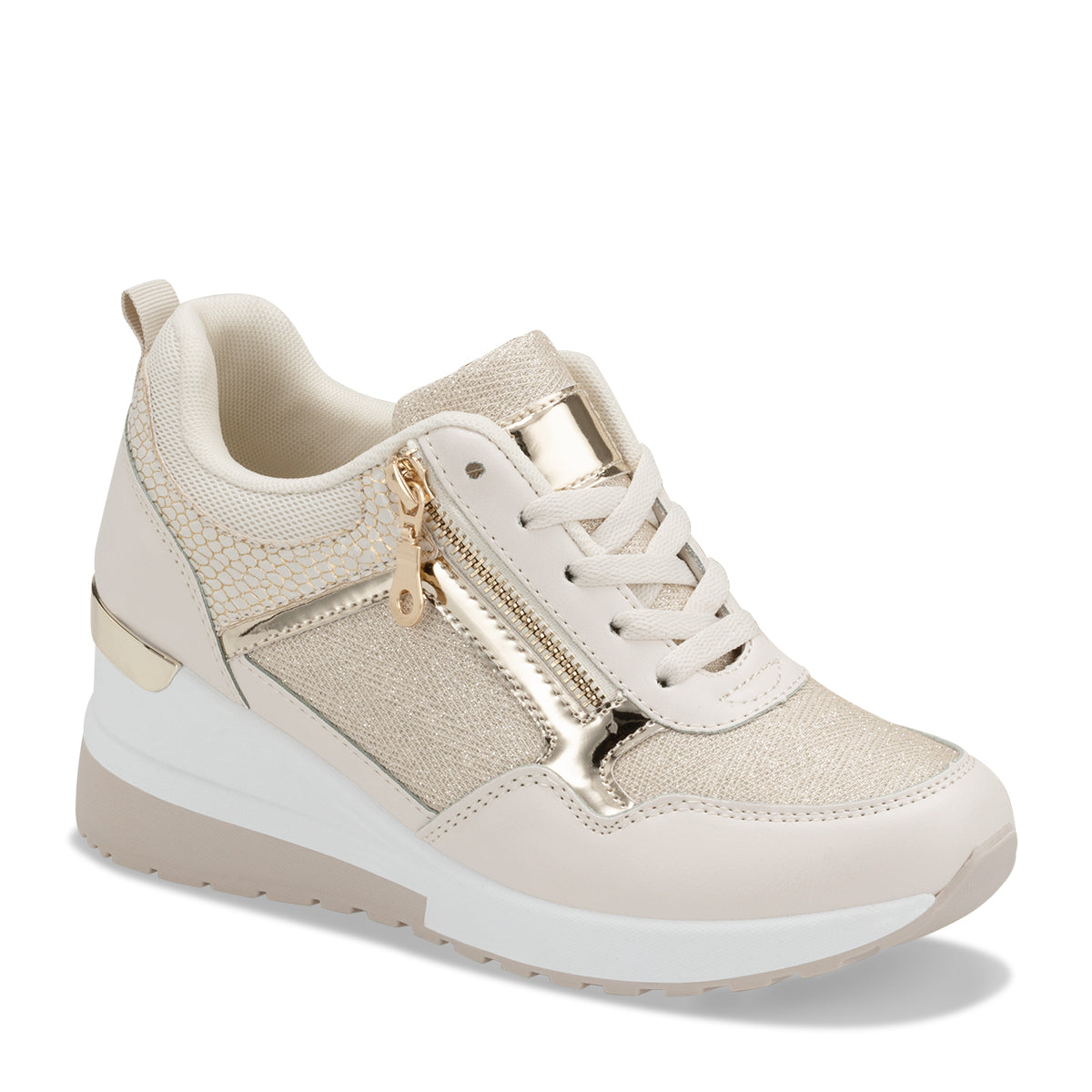 Tenis Mujer Weide zapatilla casual de cuña cómoda con tacón de 5 cm y plataforma de 1.5 cm
