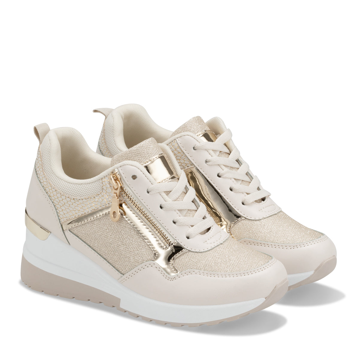 Tenis Mujer Weide MXJLL001 zapatilla casual de cuña cómoda con taco de 5 cm y plataforma de 1.5 cm