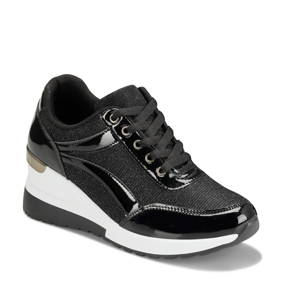 Tenis Mujer Weide MXJLL002 zapatillas de deporte casuales con cuña 5 cm tacón y detalles en espejo y lentejuelas