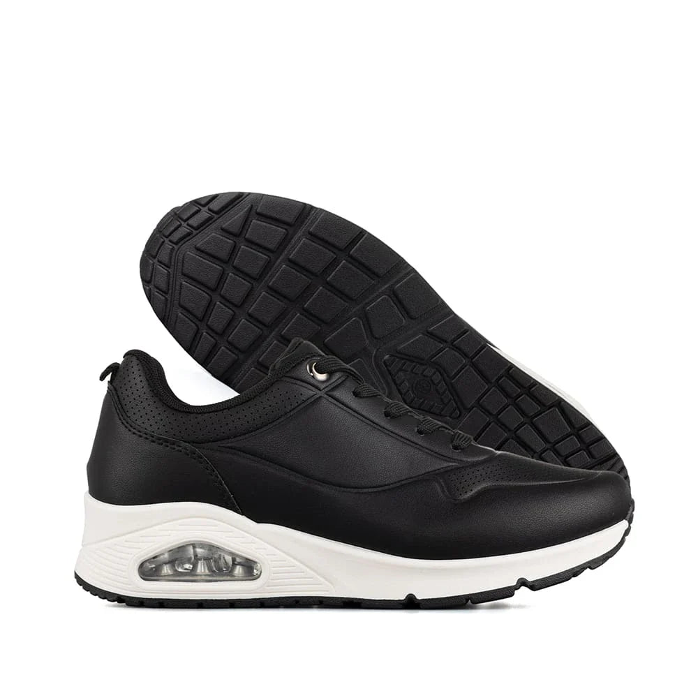 Tenis Mujer Weide MXJLL012 zapatos deportivos con amortiguación de aire y malla transpirable en beige, blanco y negro