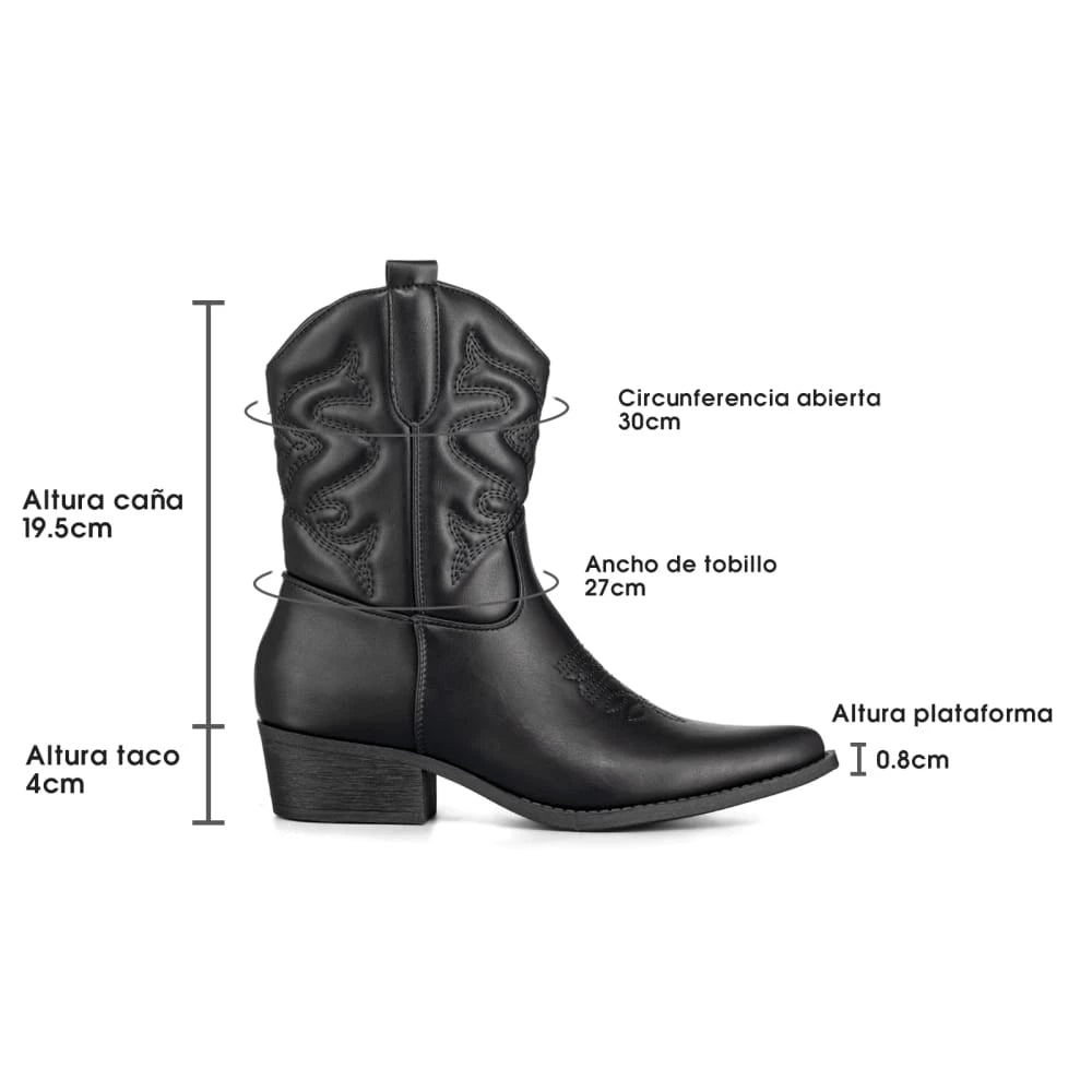 Botas Taco Mujer Weide MXQBM20