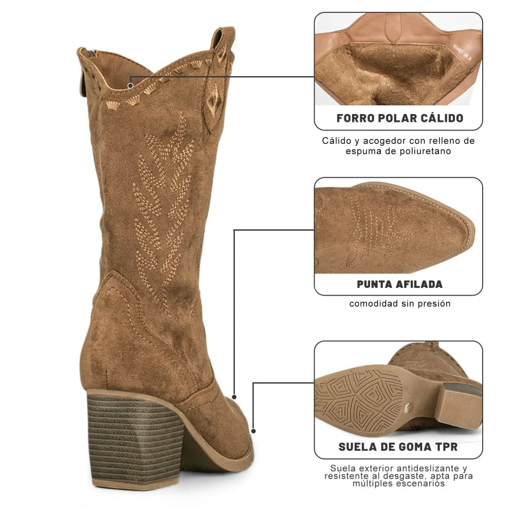 Botas Taco Mujer Weide MXQBM21