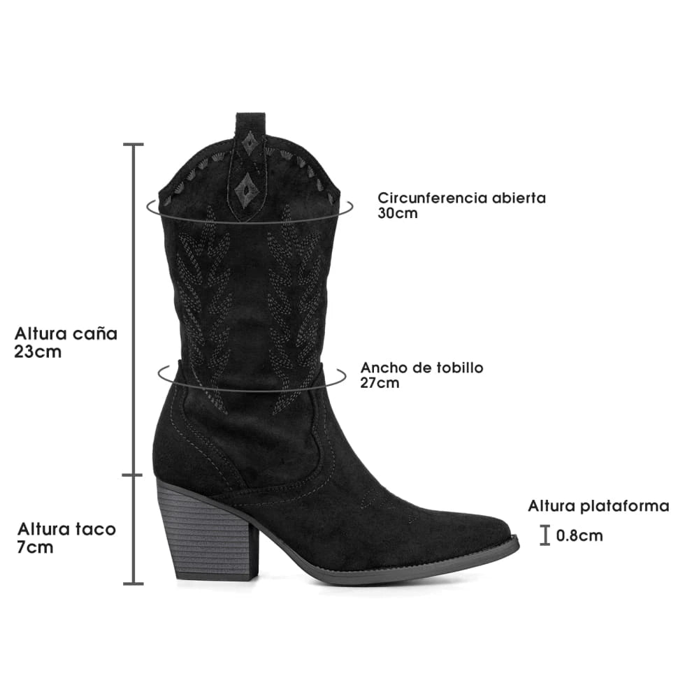 Botas Taco Mujer Weide MXQBM21