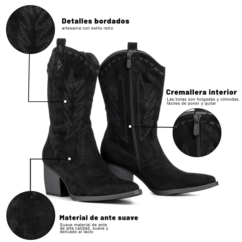 Botas Taco Mujer Weide MXQBM21