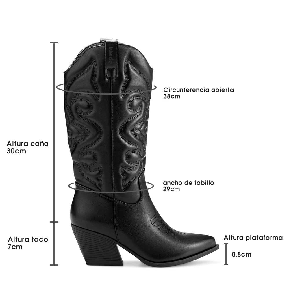 Botas Taco Mujer Weide MXRQ606