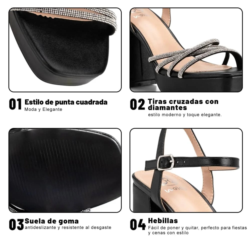 Sandalias Fiesta Taco Mujer Weide MXYOU205