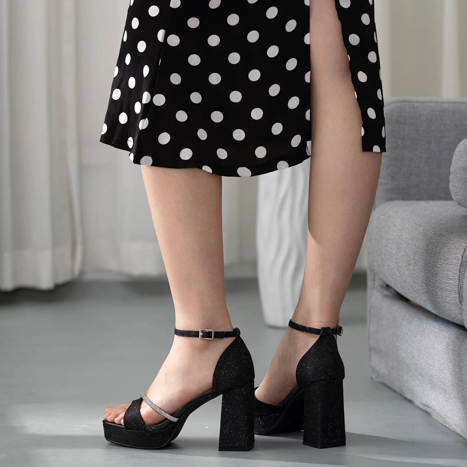 Sandalias Fiesta Taco Mujer Weide MXYOU521