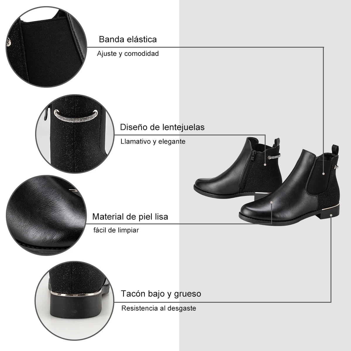 Botines Plataforma Mujer Weide MXZS016