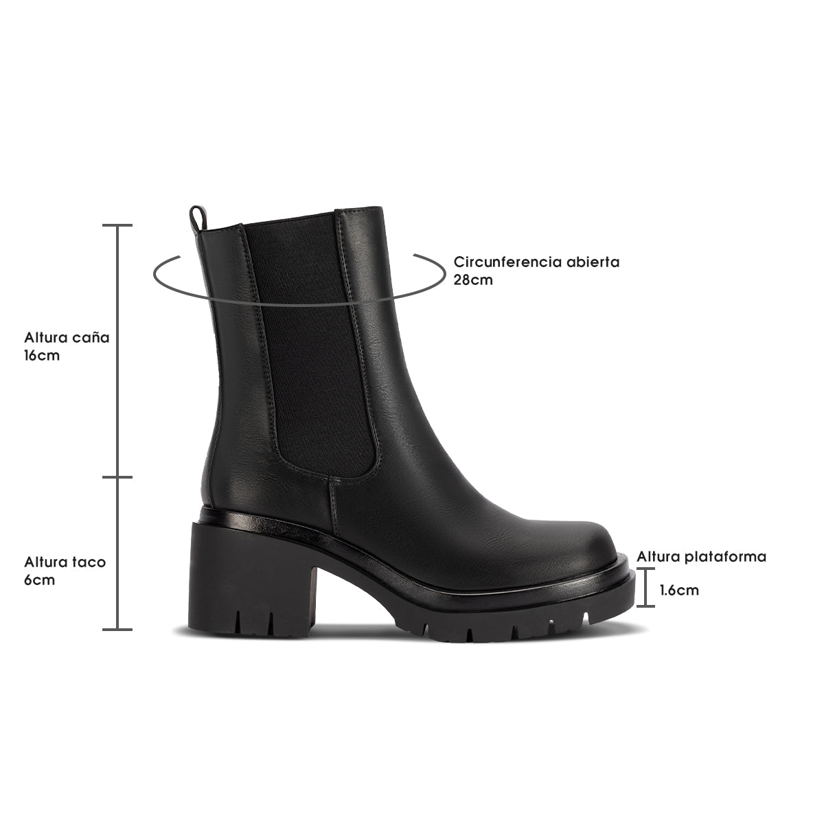 Botin Taco Mujer Weide MXZS004