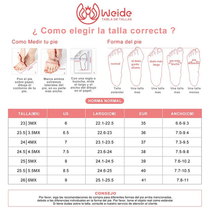 Botines Plataforma Mujer Weide MXZS016