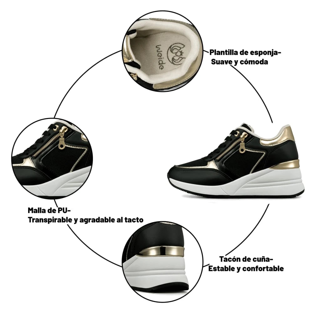 Tenis Plataforma Mujer Weide MXJLL60