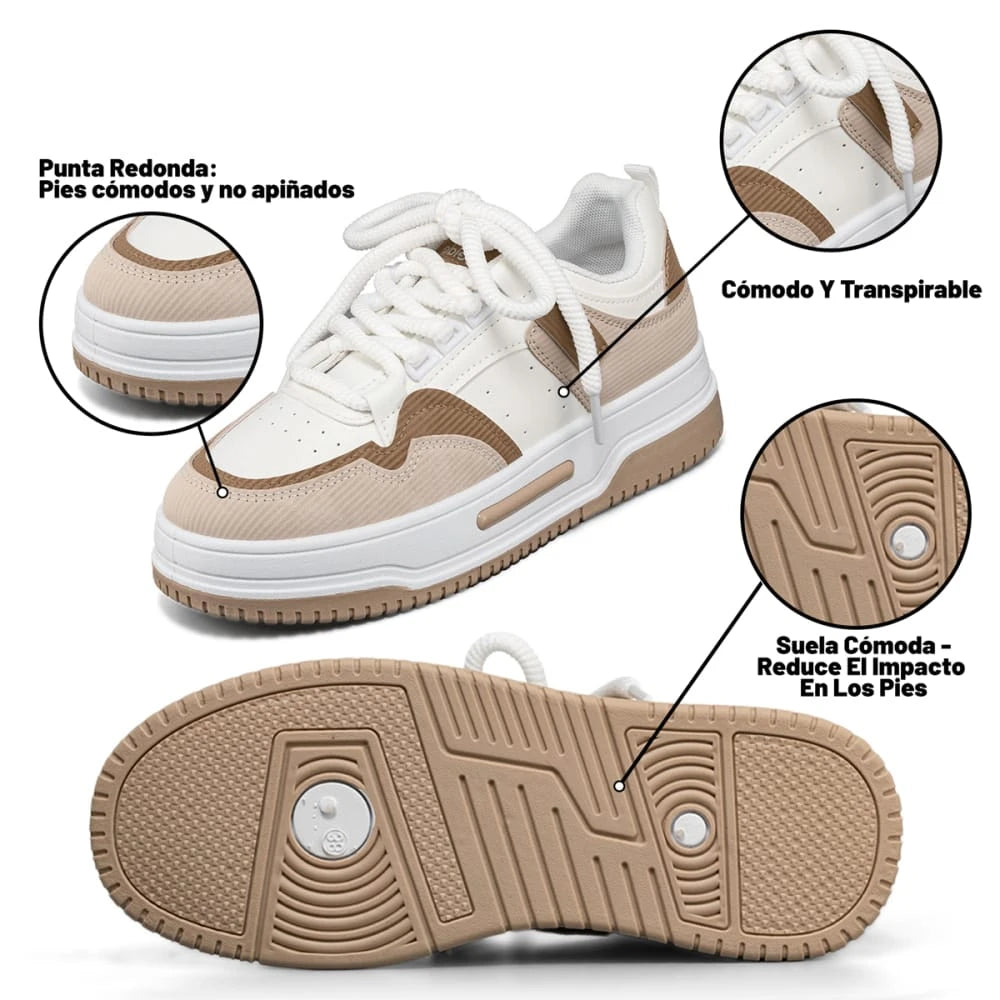 Tenis Plataforma Mujer Weide MXLT205