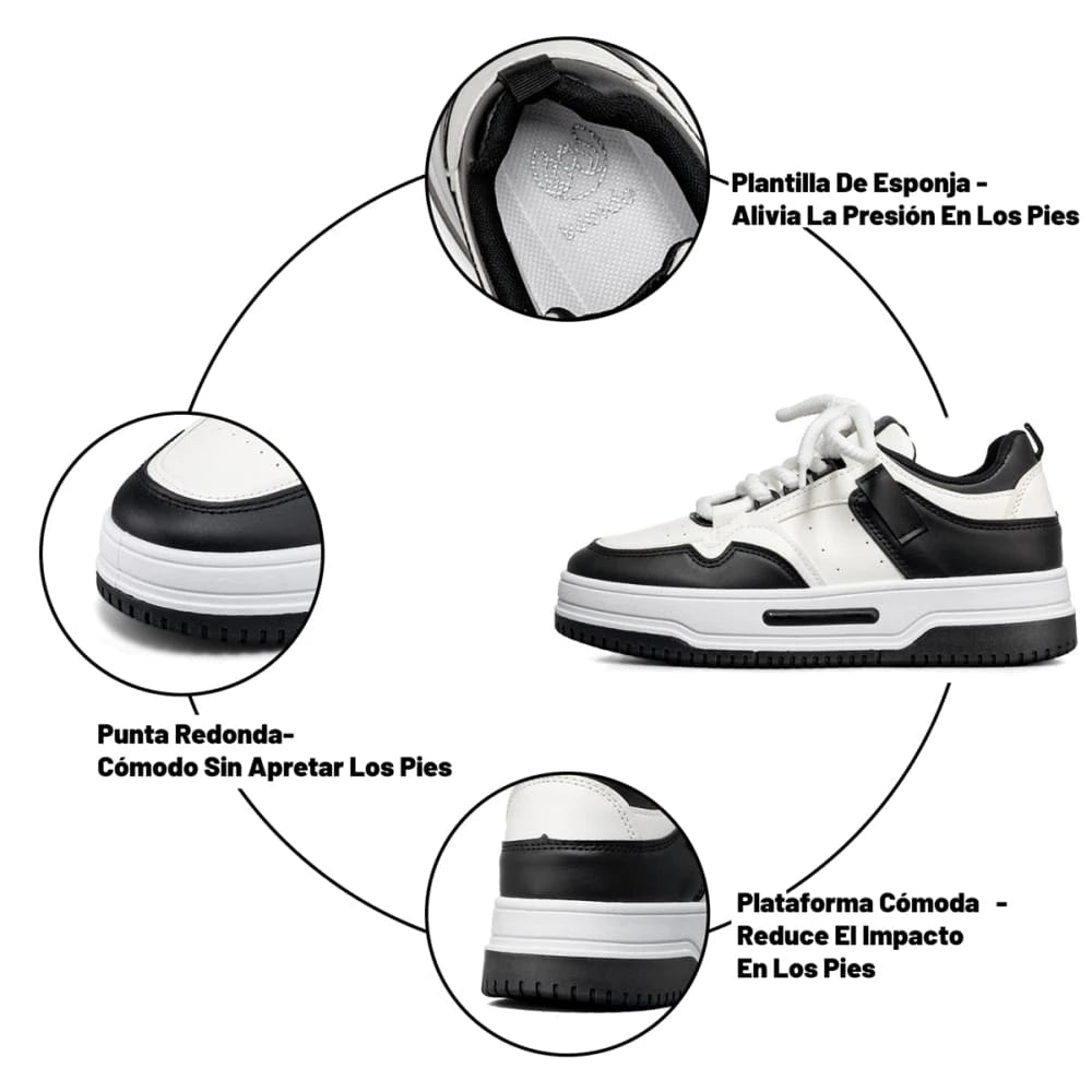 Tenis Plataforma Mujer Weide MXLT205