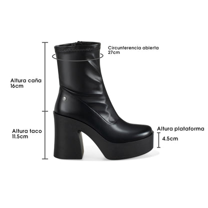 Botines Plataforma Mujer Weide MXCZY005