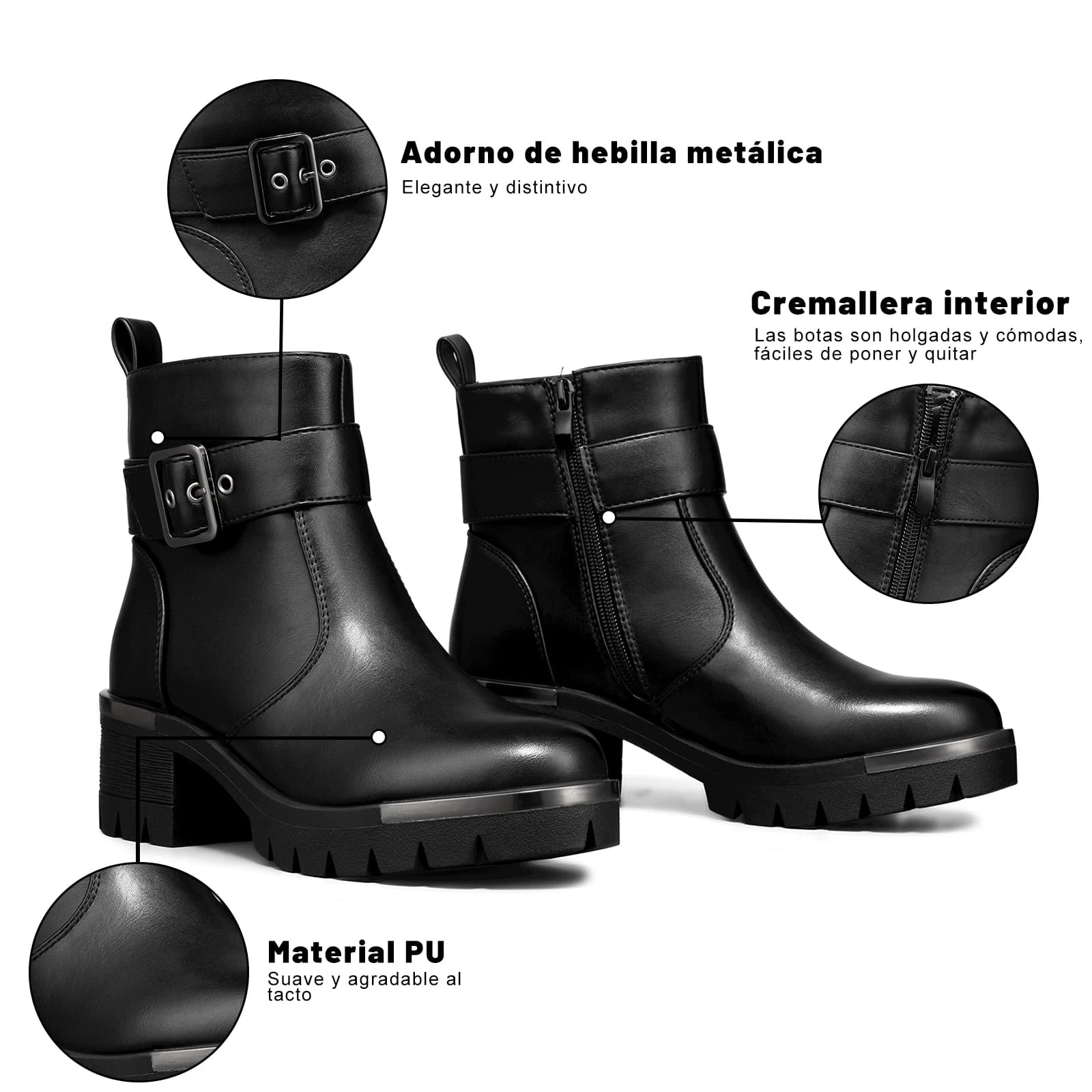 Botin Taco Mujer Weide MXCZY620