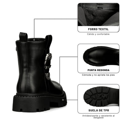 Botines Plataforma Mujer Weide MXCZY623