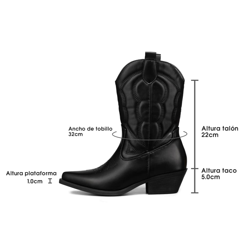 Botas Taco Mujer Weide MXCZY627