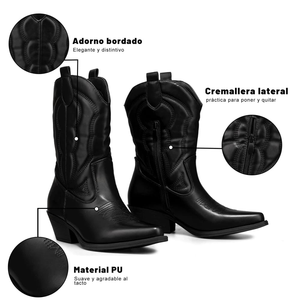 Botas Taco Mujer Weide MXCZY627