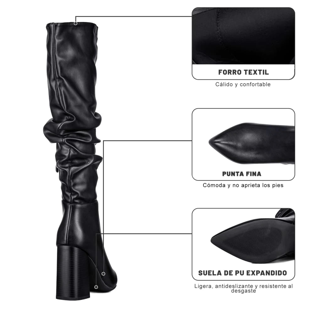 Botas Taco Mujer Weide MXCZY633