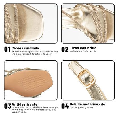 Sandalias Taco Mujer Weide MXGH91