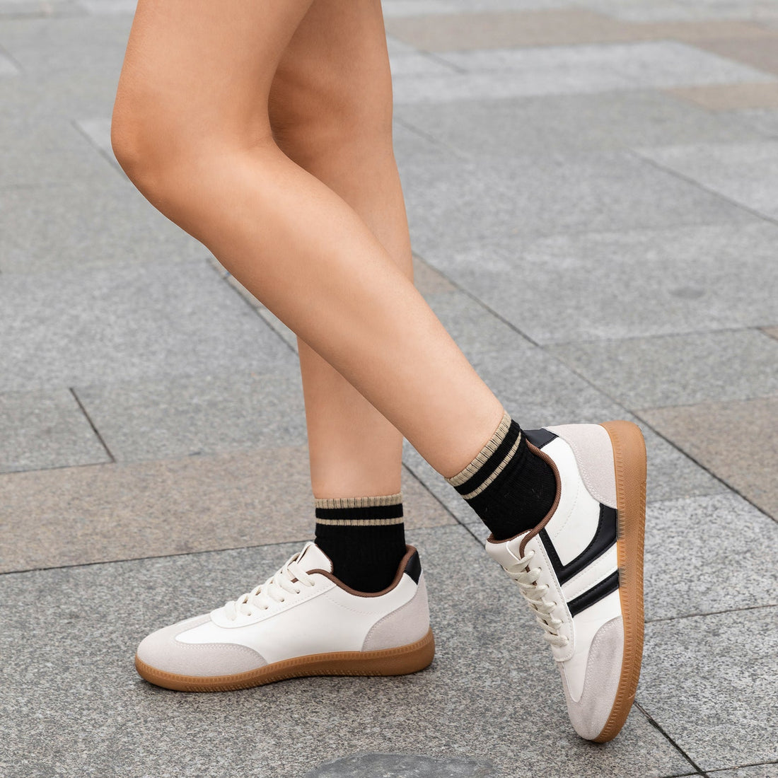 Tenis Mujer Weide MXGLT611 zapatillas casuales de plataforma con cuero PU ecológico y suela antideslizante