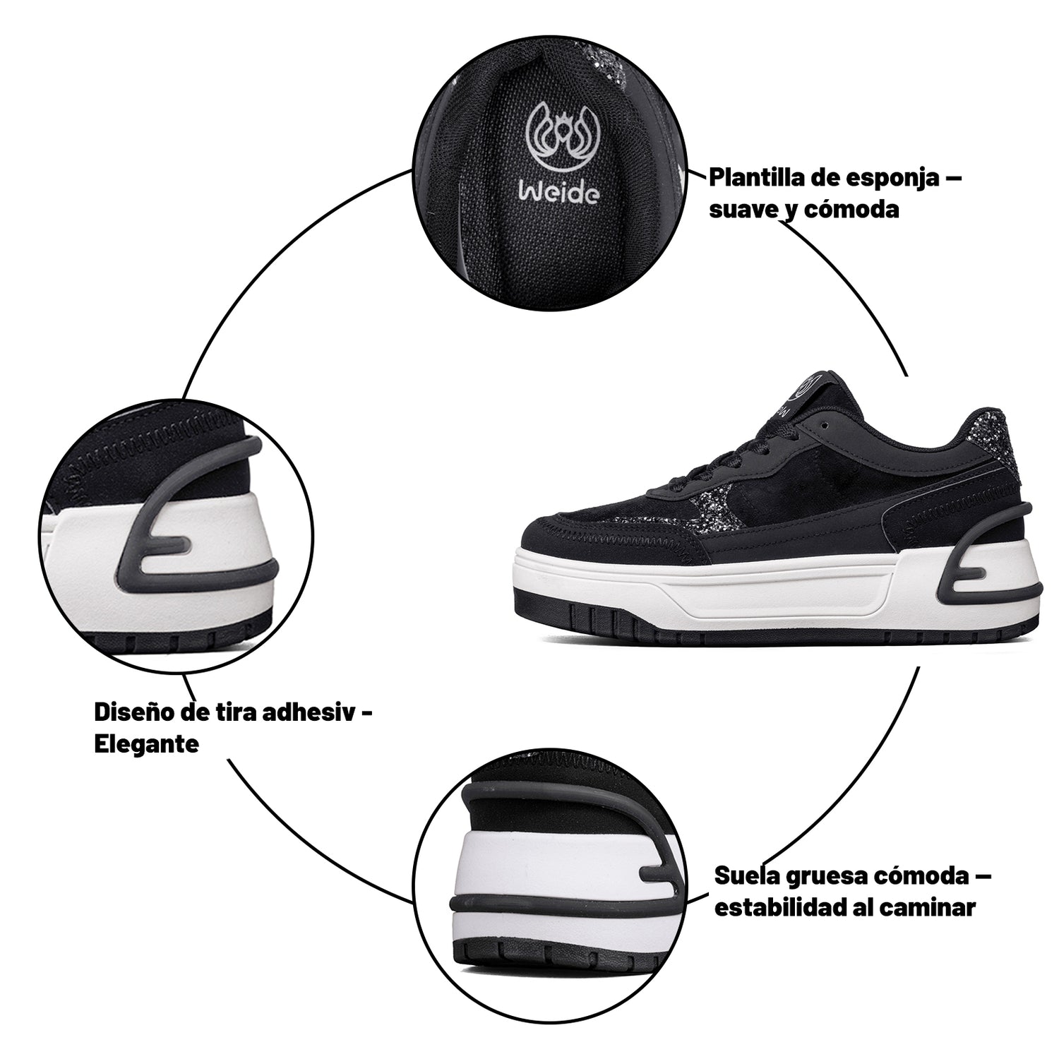 Tenis Mujer Weide MXGLT616