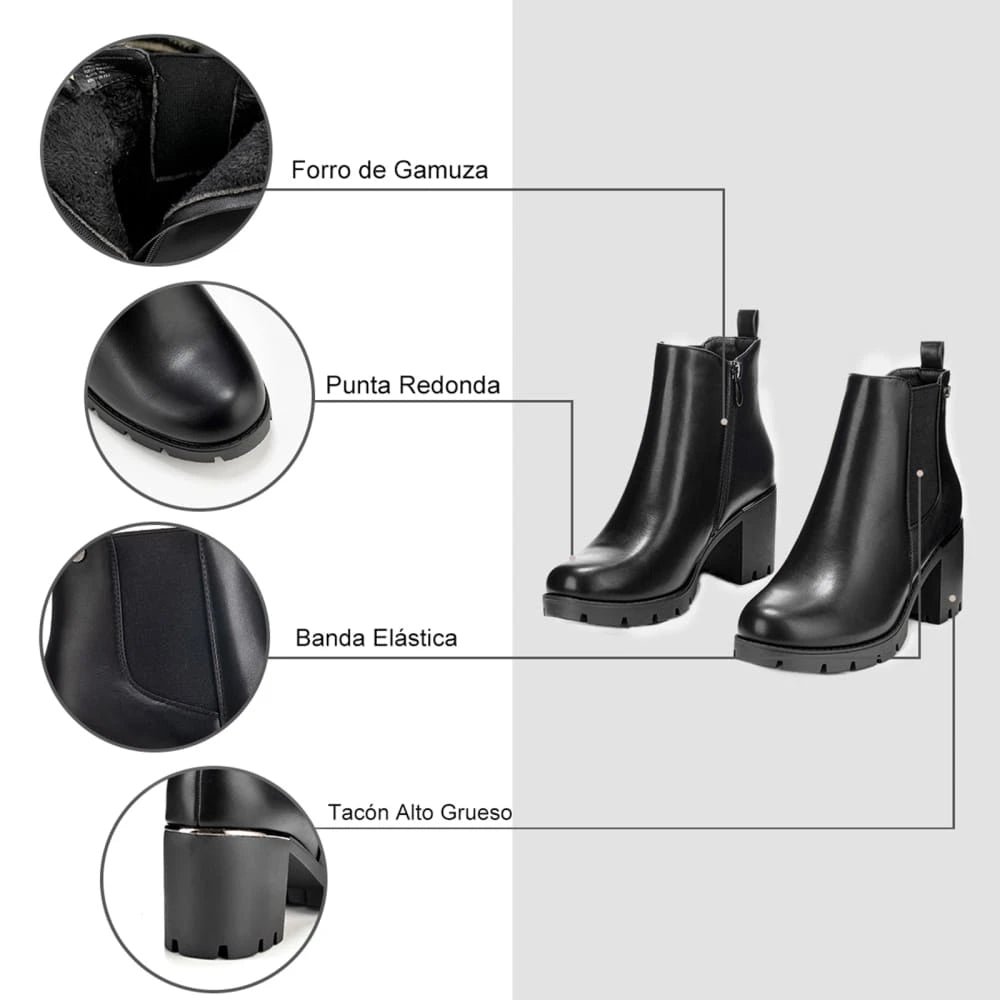 Botin Taco Mujer Weide MXHX309