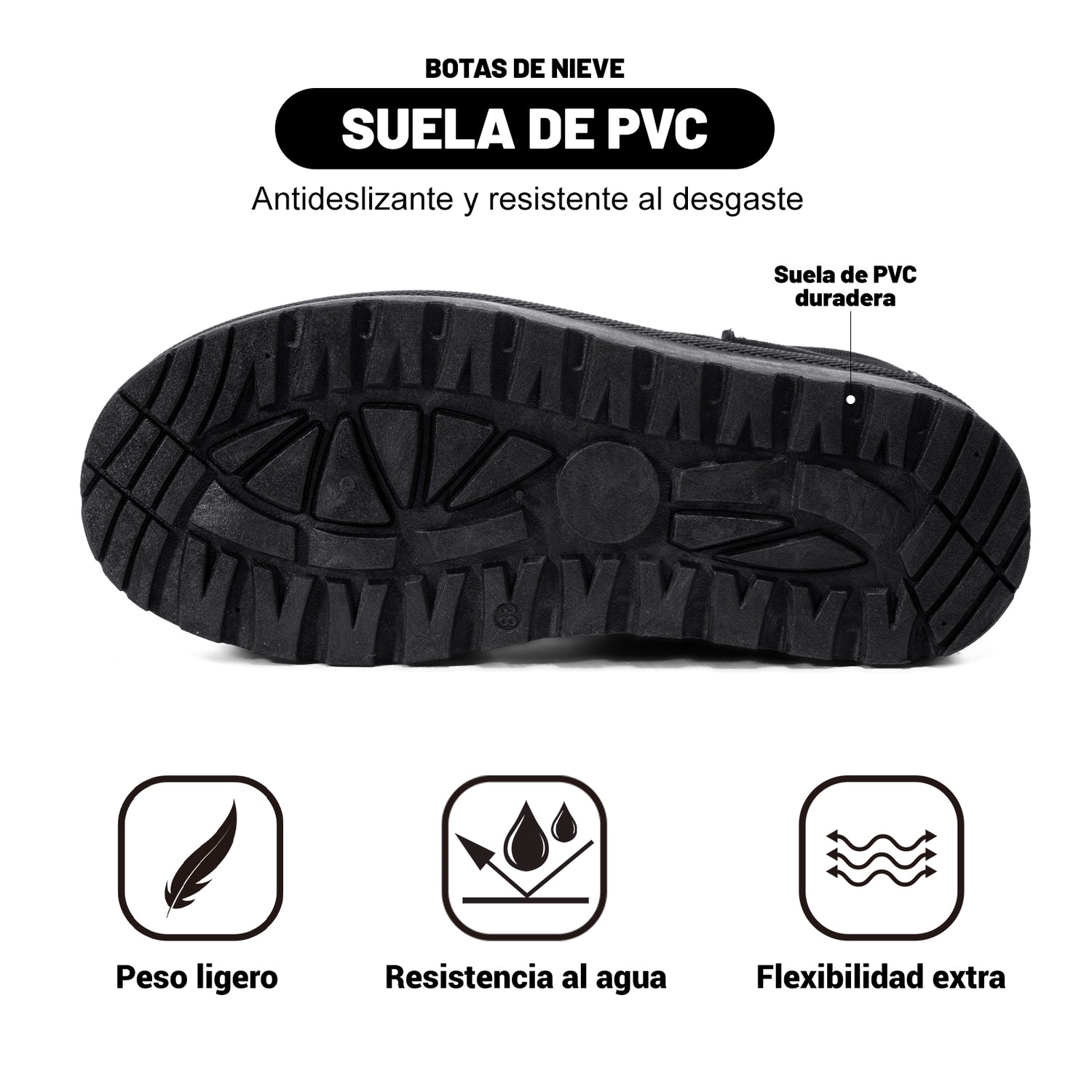 MXLT123 Negro información de la suela
