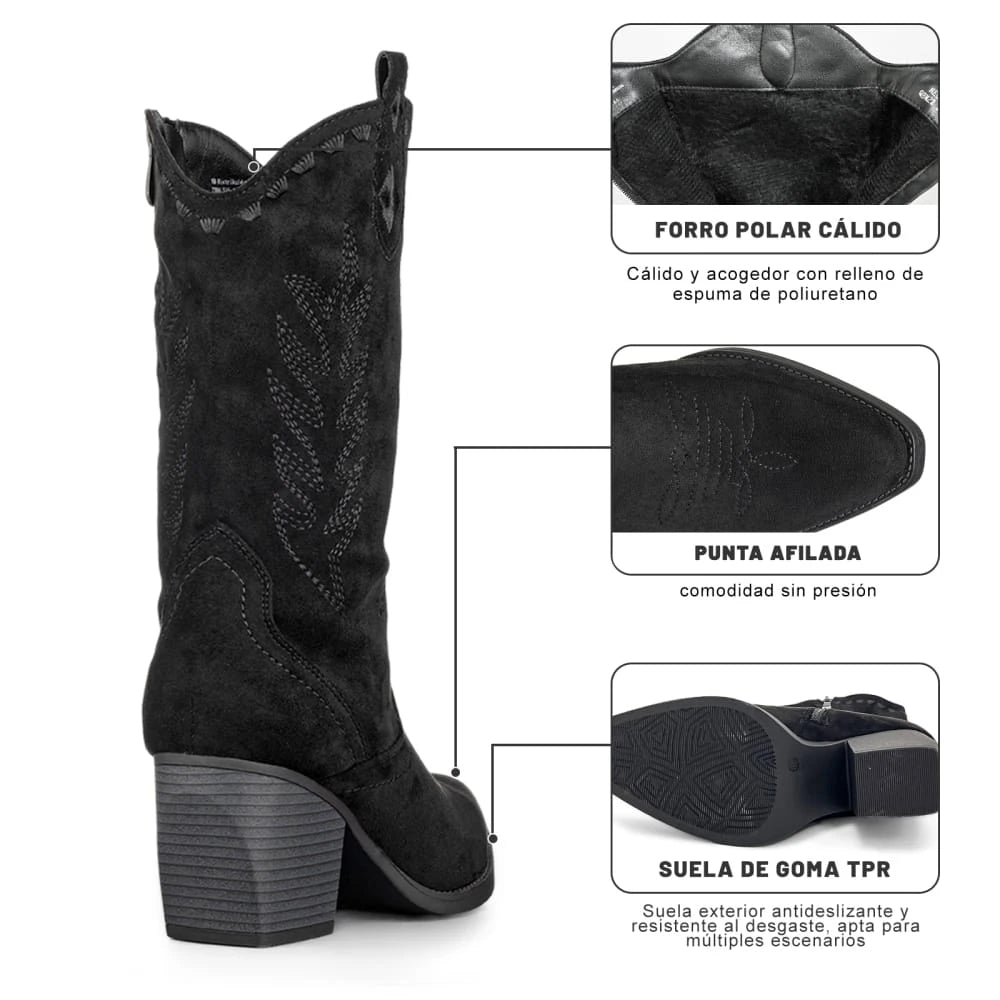 Botas Taco Mujer Weide MXQBM21