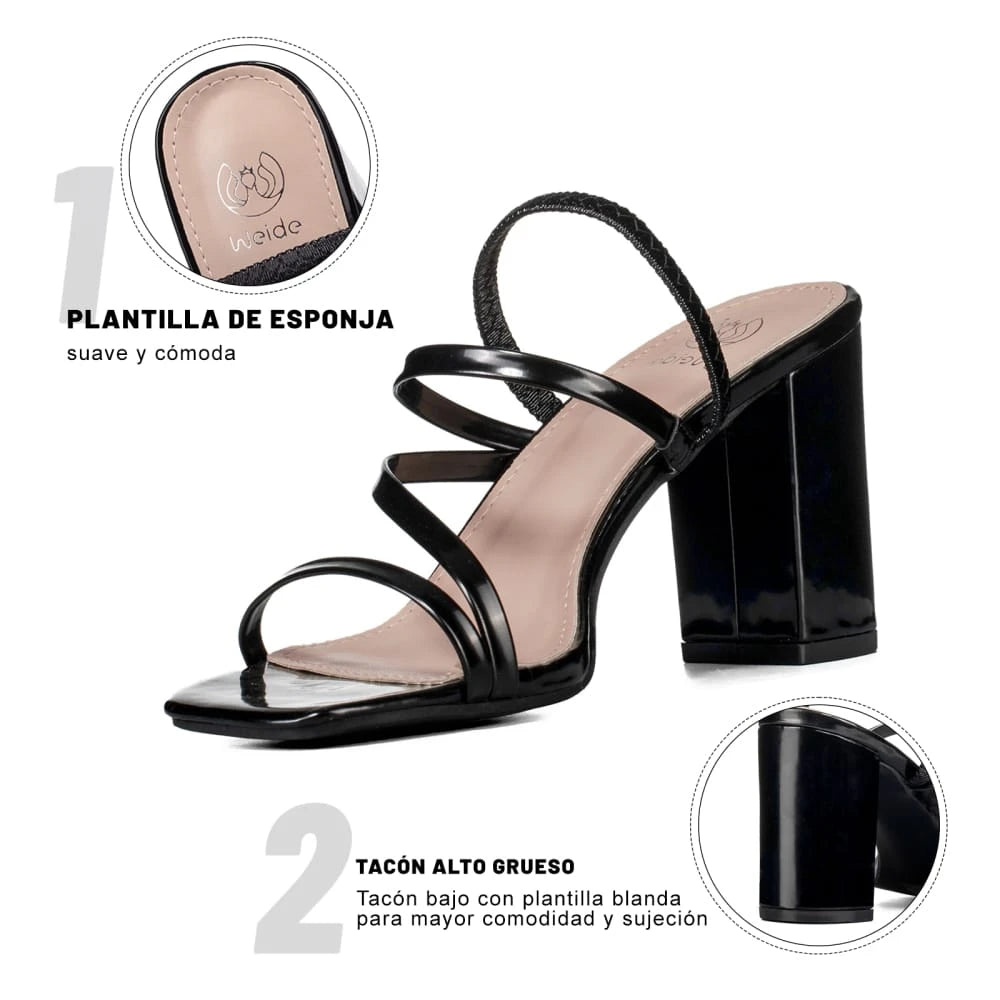 Sandalias Taco Mujer Weide MXQIU116