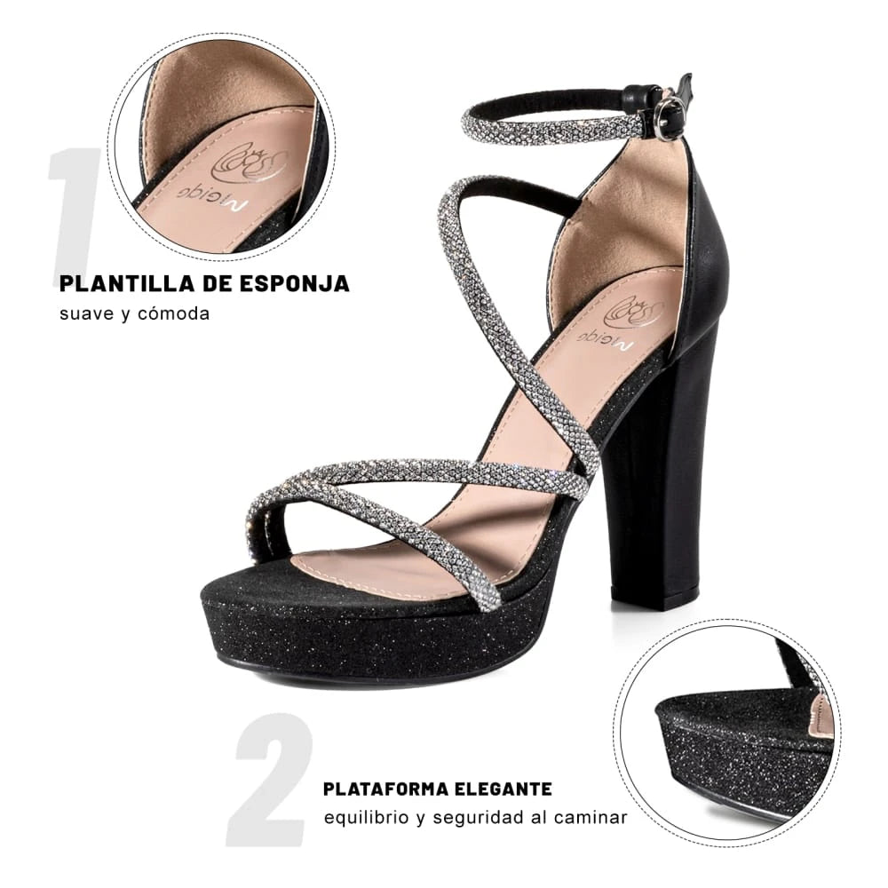 Sandalias Fiesta Taco Mujer Weide MXQIU332