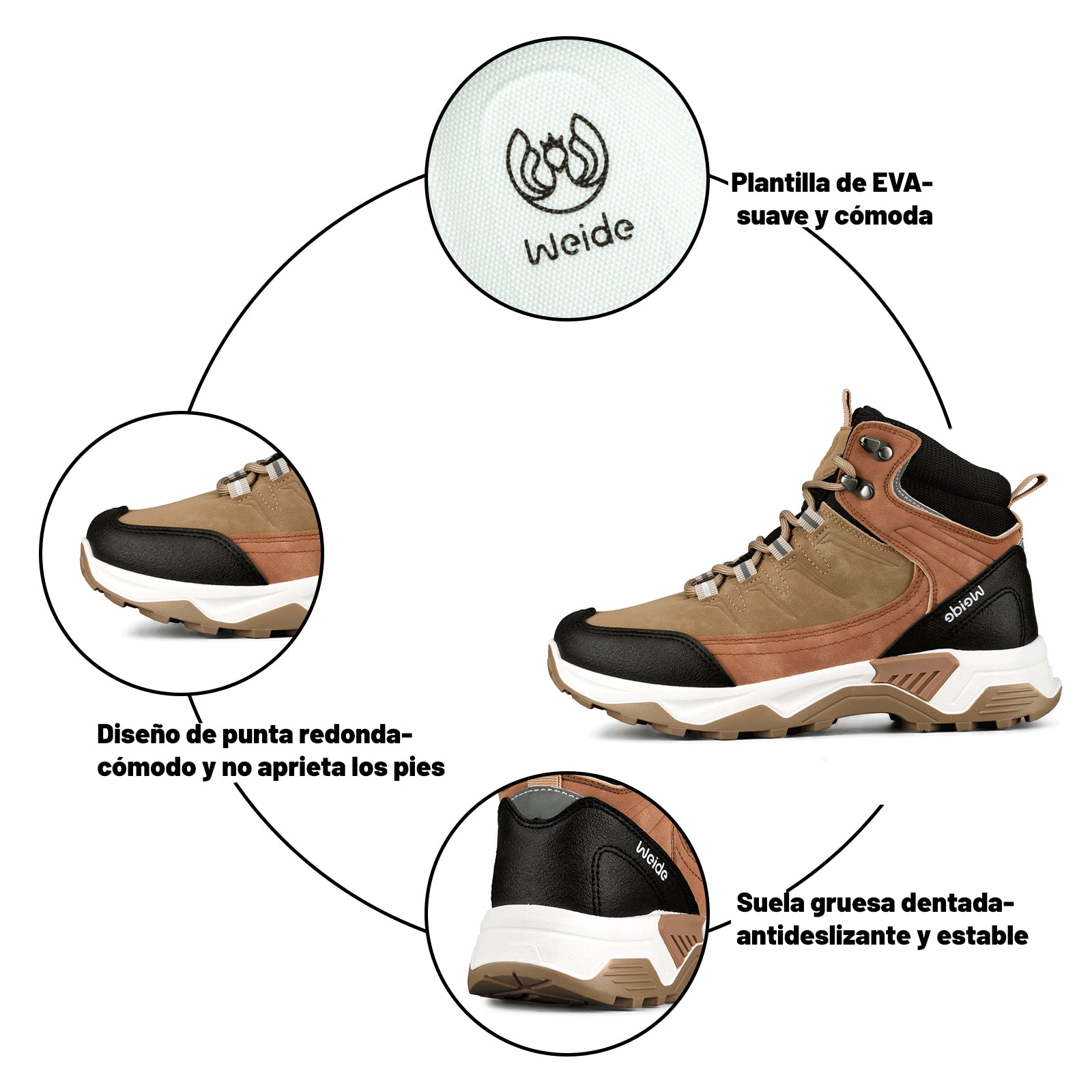 Botine plataforma Mujer Weide MXTFA218
