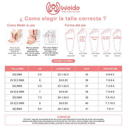Botine plataforma Mujer Weide MXTFA218