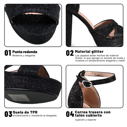 Sandalias Taco Mujer Weide MXYOU197