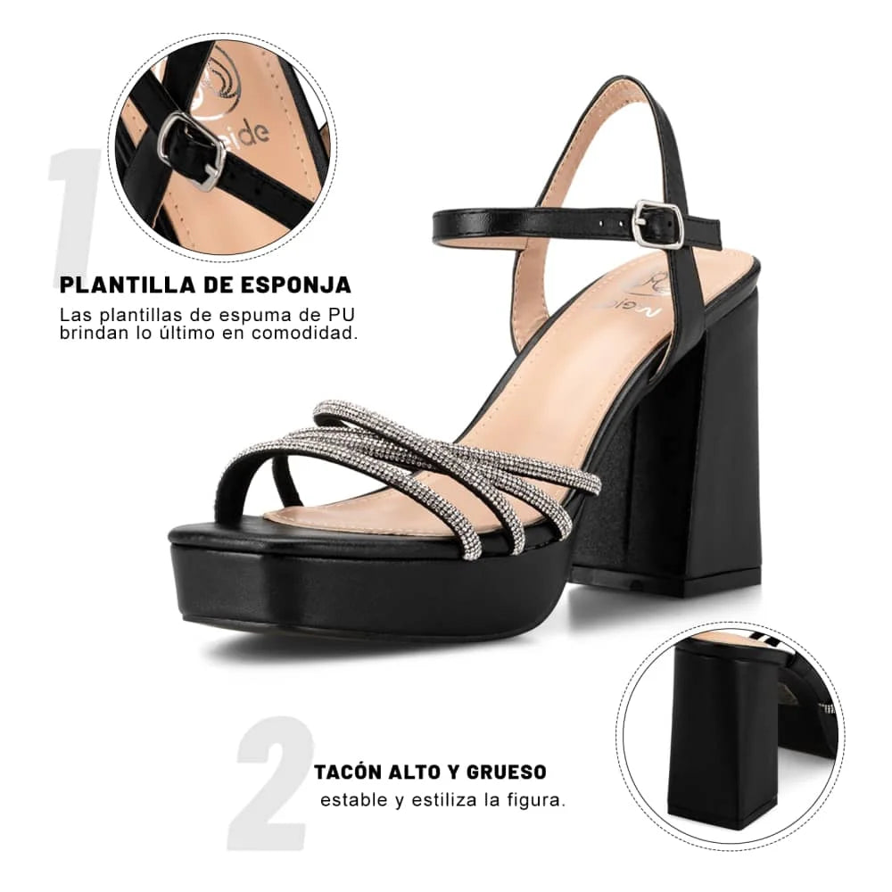 Sandalias Fiesta Taco Mujer Weide MXYOU205