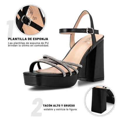 Sandalias Fiesta Taco Mujer Weide MXYOU205