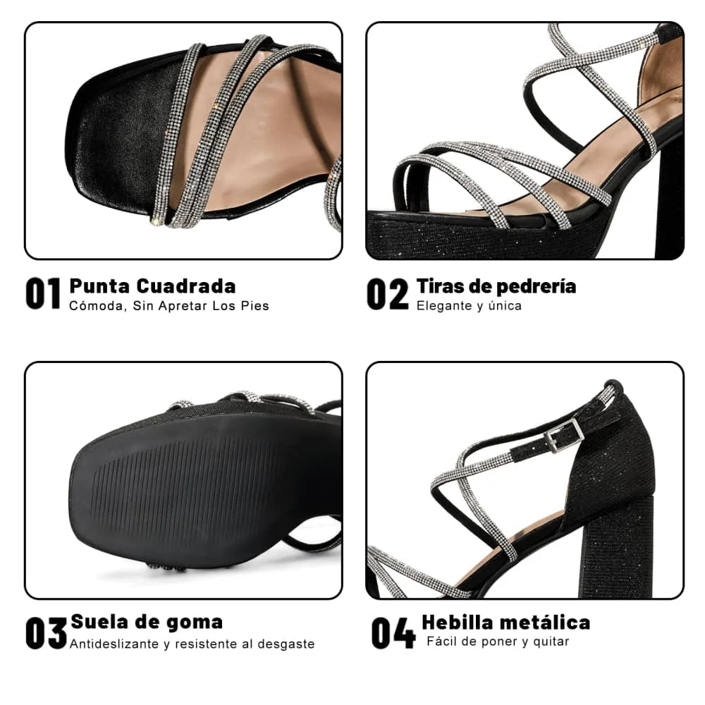 Sandalias Fiesta Taco Mujer Weide MXYOU522