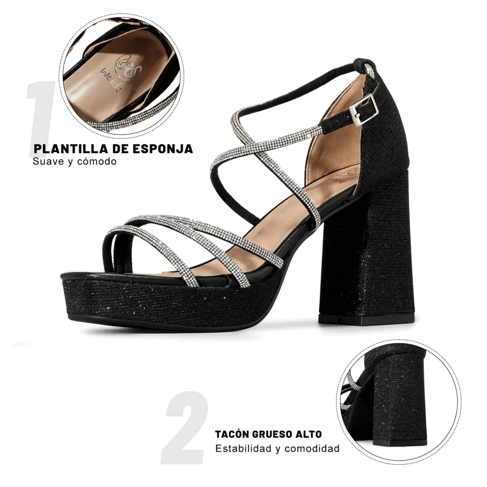 Sandalias Fiesta Taco Mujer Weide MXYOU522