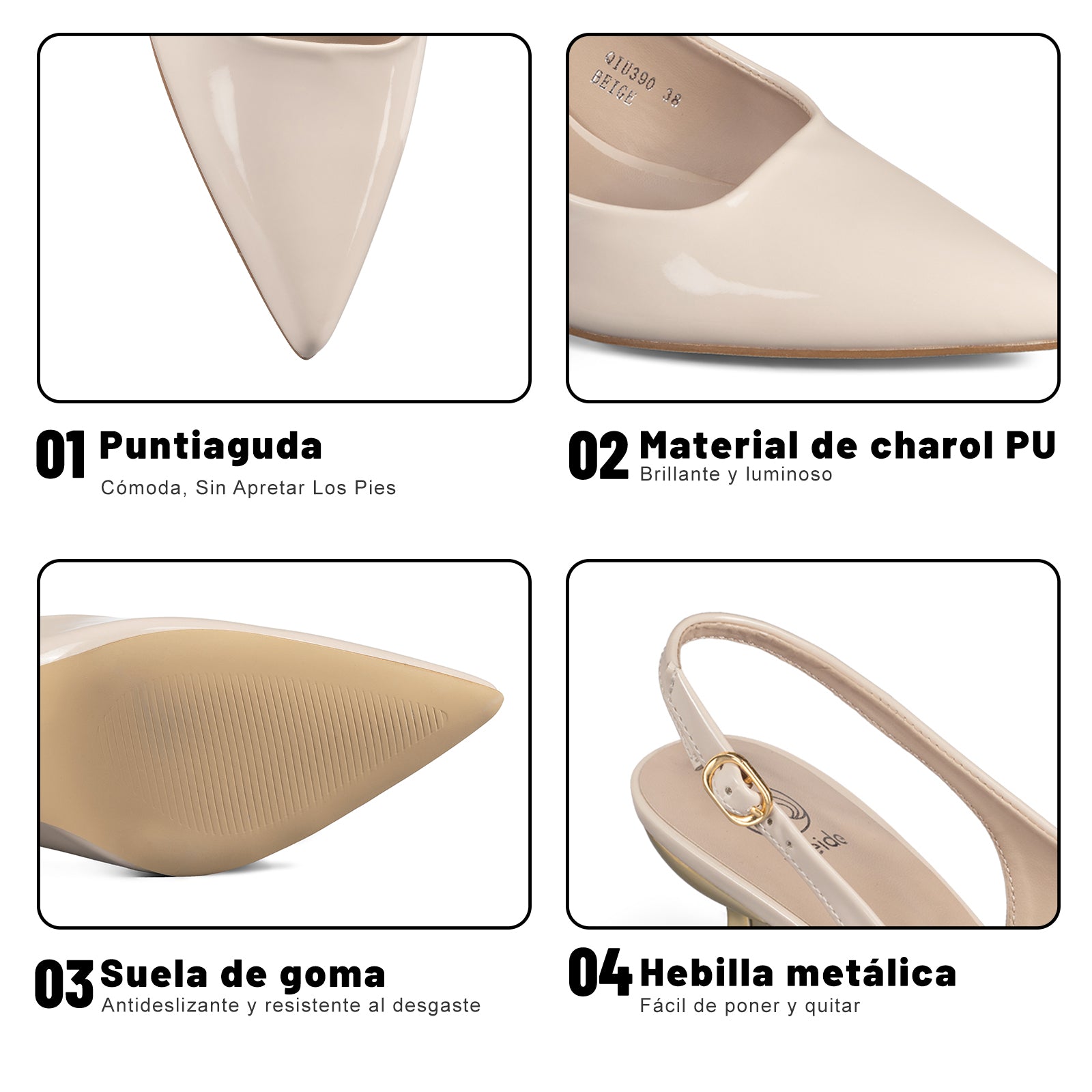 Zapato Taco Mujer Weide MXQIU390