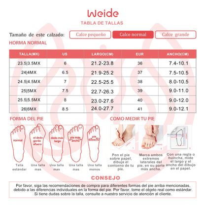 Mocasines para Mujer Weide MXJN750