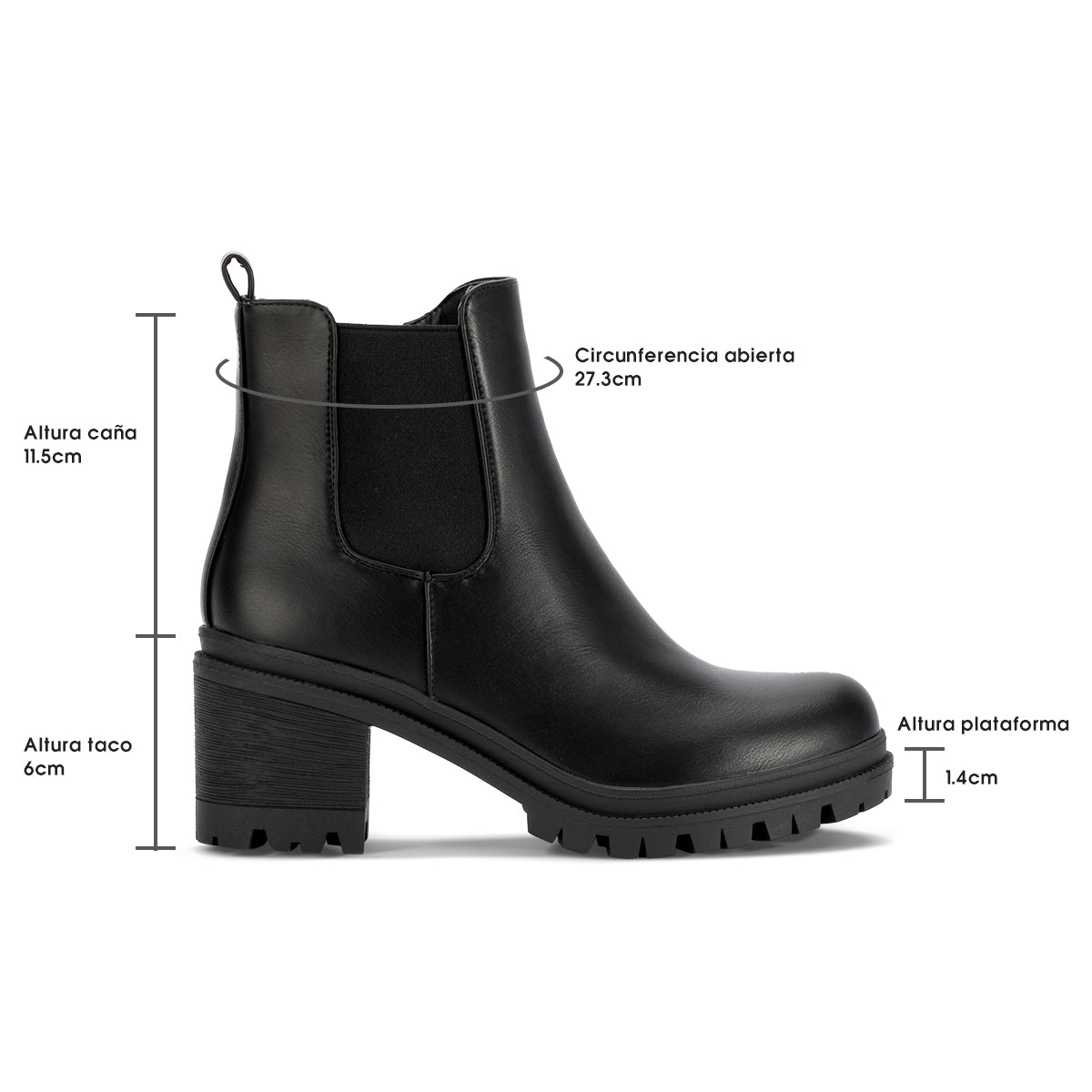 Botin Taco Mujer Weide MXZS001