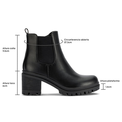 Botin Taco Mujer Weide MXZS001