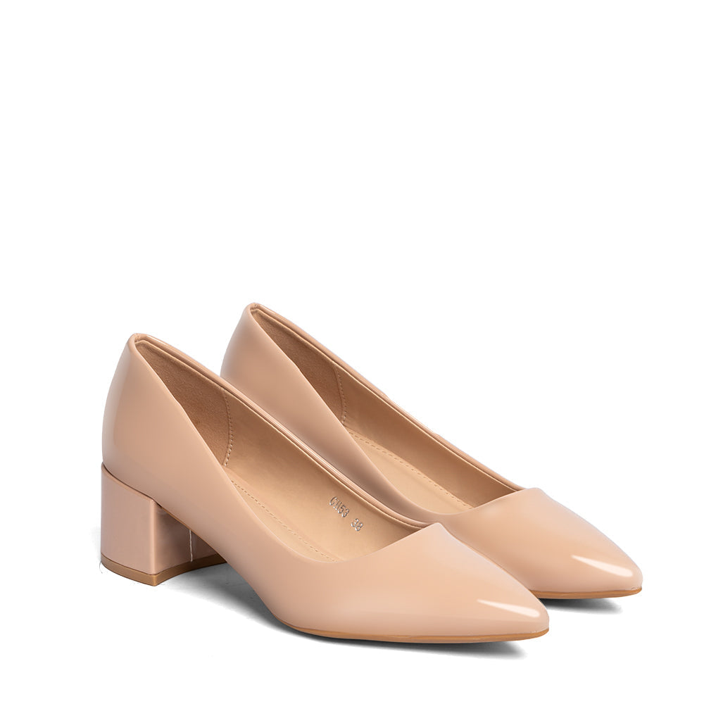 Zapatos de vestir para mujer, zapatos de tacón alto, cómodos ya la moda,  zapatos para mujer, botas de oficina (color: beige, talla de zapato: 6.5)